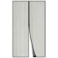 Apalus Fliegengitter Tür, Magnet Insektenschutz 140x240cm, Der Magnetvorhang Ist Ideal Für Die Balkontür, Kellertür und Terrassentür, Kinderleichte Klebemontage Ohne Bohren, Nicht Kürzbar Schwarz 140x240 cm Schwarz