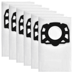 6 Stück Staubsaugerbeutel für Kärcher WD4,WD5,WD6 Vliesfilterbeutel KFI 487,Staubbeutel für Kärcher MV 4, MV 5, MV 6,WD5P,WD6P Filtertüten Fleece Filter Bags 2.863-006.0 Nass Trockensauger Beutel MV45-6P