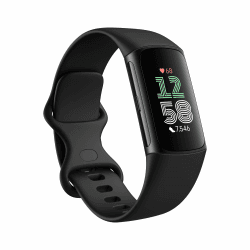 Google Fitbit Charge 6 Aktivitätstracker enthält ein 6 monatige Premium Mitgliedschaft, 7 Tage Akkulaufzeit, Google Wallet und Google Maps, Obsidian / Aluminium Schwarz Obsidian / Aluminium Schwarz Single