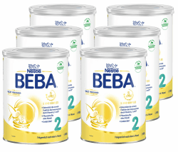 BEBA 2 Folgemilch nach dem 6. Monat, Babynahrung mit 5 HMO Komplex, nur Laktose, ohne Palmöl, 6er Pack (6 x 800g) nach dem 6. Monat 800 g (6er Pack)