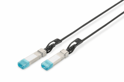 DIGITUS SFP+ DAC-Kabel - 10 Gbit/s - kompatibel mit HP & HPE - Netzwerkkabel - 5 m - Direct Attach Cable - Direct Attach Copper - AWG24 Twinax - Schwarz 10 Gbit/s - SFP+ - HP HPE kompatibel 5 m