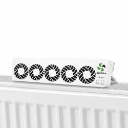 ecoCalm Heizkörper Ventilator Mono Set mit 5 Lüfter, Intelligenter Heizkörperverstärker Erhöhen die Effizienz der Heizung und Sparen Energie, Geeignet für Heizkörper wie TYP21, TYP22, TYP32 Mono-set