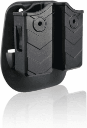 efluky Magazintasche Universal Magazin Holster Pistole Clip Passt für Walther P99/HK/CZ/Glock 17 19/Sig Sauer/9mm Softair Magazin Holster, Einstellbar Paddle 60° Schwarz