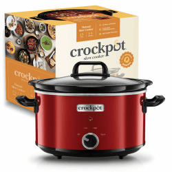Crock-Pot Schongarer Slow Cooker | 2 Temperatureinstellungen + Warmhaltefunktion | 3,5 Liter (3-4 Personen) | Rot [SCV400RD] Rojo 3.5 Liter