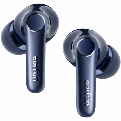 EarFun Air Pro 4 Bluetooth Kopfhörer mit Adaptive Hybride Geräuschunterdrückung, aptX Lossless, Hi-Res Audio, LDAC, 6 Mikrofone cVc 8.0 KI Anrufe, 52H Akku, Multipoint, Bluetooth 5.4, In Ear Detection königsblau