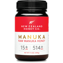 New Zealand Honey Co. Manuka Honig MGO 514+ / UMF 15+ | Aktiv und Roh | Hergestellt in Neuseeland | Zertifiziertem Methylglyoxal Gehalt | 500g 500 g (1er Pack)