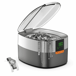 Ultraschallreinigungsgerät Ultraschallreiniger Ultraschallgerät KECOOLKE Sonic Cleaner mit digitalem Timer für Brillen, Ringe, Münzen, Fingerringe, Geld Silber