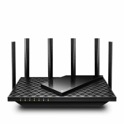 TP-Link Archer AXE75 Wi-Fi 6E WLAN Router (5400 Mbit/s Tri-Band, 4 × Gigabit LAN-Ports, 1 × USB 3.0 Port, WPA3, HomeCare,kompatibel mit Alexa, Tether APP), schwarz Wi-Fi 6E AXE5400