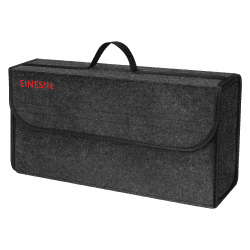 Einesin Auto Organizer Toolbag Maat L, kofferbakorganizer van vilt met klittenbandbevestiging, auto-accessoire voor gereedschap & autoverzorging, kofferbak organizer(Donkergrijs, 50x15x25) 50x15x25cm Dunkelgrau