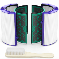 Ersatzfilter Kompatibel mit Dyson Luftreiniger TP04 DP04 HP04 DP05 TP05, Hohe Effizienz H13 Grade True HEPA-Filter und Aktivkohlefilter Lila