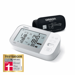OMRON X7 Smart - Automatisches Oberarm-Blutdruckmessgerät | Testsieger Stiftung Warentest 11/23 | AFib-Erkennung | klinisch validiert - auch für Diabetiker | mit kostenloser Smartphone App | 22-42 cm AFib-Hinweisfunktion