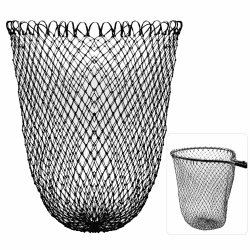 Dovesun Fischkescher Fischlandekescher Faltbarer Ersatzfischkescher für Süßwasser Salzwasser Ohne Griff Grün/Schwarz Durchmesser-40cm/15.7in Schwarz