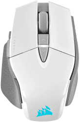 CORSAIR M65 RGB ULTRA WIRELESS Tunable FPS Gaming Mouse - 26.000 DPI - Sub-1ms Wireless - Gewichtssystem - Bis zu 120 Std. Akku - iCUE Kompatibel - PC, Mac, PS5, PS4, Xbox - Weiß Weiß M65 RGB ULTRA WIRELESS