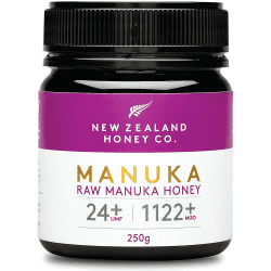 New Zealand Honey Co. Manuka Honig MGO 1122+ / UMF 24+ | Aktiv und Roh | Hergestellt in Neuseeland | Zertifiziertem Methylglyoxal Gehalt | 250g Manuka UMF 24+ 250 g (1er Pack)