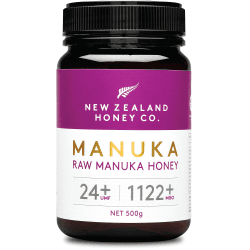 New Zealand Honey Co. Manuka Honig MGO 1122+ / UMF 24+ | Aktiv und Roh | Hergestellt in Neuseeland | Zertifiziertem Methylglyoxal Gehalt | 500g Manuka UMF 24+ 1 stück (1er Pack)