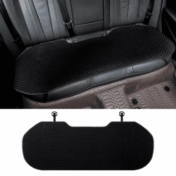 ZATOOTO Sitzschoner Auto Rückbank, Sitzkissen Auto Hinten, Sitzauflage Auto Gegen Schwitzen, Autositzschoner rutschfest, Atmungsaktiv, Schwarz 1 Stück-130*50cm