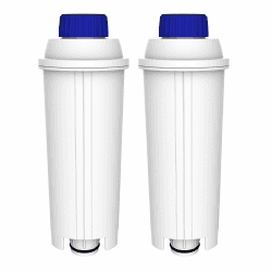 Waterdrop Filterkartuschen für Kaffeemaschine, Ersatz für De'Longhi® Wasserfilter DLSC002, Kompatibel mit De'Longhi® Magnifica® S, Eletta® Explorer, Dinamica® und ECAM-Serie (2) 2 Stück (1er Pack)