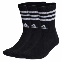 adidas Unisex Kinder 3-stripes Cushioned Crew Socks 3 Pairs Socks (3er Pack) 19/21 EU black/white