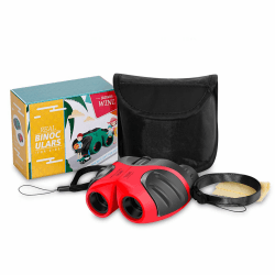 JRD&BS WINL Teleskopspielzeug des 3-12 Jährigen&Mädchens Jungen,Best-Sun Kompakte wasserdichte Fernglas FÜR Kinder Geschenke FÜR Teen Girl Geburtstags Geschenk Kinderspielzeug im Freien (Rot)