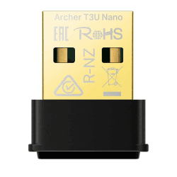 TP-Link Archer T3U Nano WLAN Stick für PC, AC1300 Dualband USB-Netzwerkkartenadapter, Nano-Größe, MU-MIMO, WPA3, Windows und Mac OS