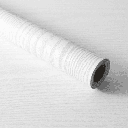 Abyssaly Klebefolie Möbel Holzoptik Vintage Weiß Möbelfolie Holz Selbstklebend Folie 60cm x 500cm Wasserdicht für Dekoration Schränke Tische Wände Küche Tapeten 0.6W x 5L m Weiß
