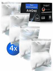 BonAura® AirOne Luftentfeuchter Nachfüllpack I 4er Set 680g Luftentfeuchter Granulat I Entfeuchter Nachfüllpack für Wohnräume I Schutz gegen Schimmel & Gerüche 4 x Granulat Nachfüllpack