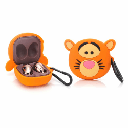 Case for Samsung Galaxy Buds2 Pro (2022), Galaxy Buds 2 (2021), Galaxy Buds Pro (2021), Galaxy Buds Live (2020), XMBYGY Silicone Cover with Keychain for Galaxy Buds Earbuds（Little Tiger）