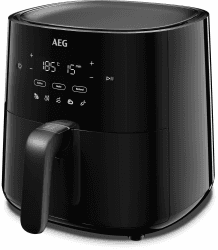 AEG AAF3B Heißluftfritteuse/IF Design Award 2024 / wenig bis gar kein Öl / 8 Programme/programmierbar/Vorheiz-Funktion / 3,3l / spülmaschinenfest/Hitzeschutz/Wendeaufforderung/schwarz Schwarz 3,3l Fassungsvermögen Serie 6000