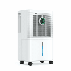 Innvitop Luftentfeuchter Elektrisch 12L/24h mit Digitaler Luftfeuchtigkeitsanzeige, 24H Timer, Kontinuierliche Entwässerung, Raumentfeuchter, Wäschetrocknung, Geeignet für den Wohnung/Keller 12L-24h-20㎡