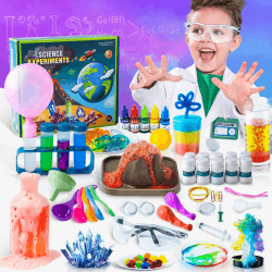 70 Wissenschaft Experimente Kit für Kinder ab 4-6-8-12, Mint Erziehungswissenschaft Spielzeug Geschenke für Mädchen Jungen, Chemie Set, Kristallwachstum, Eruption Vulkan