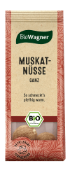 BioWagner - Bio Muskatnüsse ganz | verfeinert zahlreiche Kartoffelgerichte und Gemüse | naturbelassene Bio-Zutaten | recyclebare Verpackung | 2 Stück Angebot bei HelloDeals