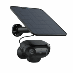 Reolink 4K Solar Überwachungskamera Aussen Akku, ColorX-Nachtsicht, 180°-Weitwinkel, 8MP Drahtlose WLAN IP Kamera, 2.4/5GHz Wi-Fi 6, KI-Erkennung, Zeitraffer, Argus 4 Pro (Schwarz) + 6W Solarpanel