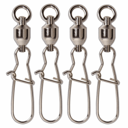 SHADDOCK 15Stk Angeln Kugellager Wirbel mit Duo-Lock Snaps Angelschnur Haken Connectors Angel Zubehör Angelwirbel, Größe(0#-9#) 7#-120LB-15Stk