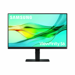 Samsung ViewFinity S60UD Monitor 24 Zoll, QHD/WQHD, 2.560 x 1.440, 100 Hz, HDR10, Eye Saver Mode, USB-C (90 W), Daisy Chain, Integrierter KVM-Switch, LS24D600UAUXEN 24 Zoll Modell 2024