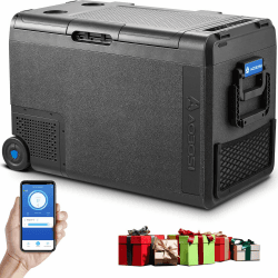 AAOBOSI Kompressor Kühlbox 48L, 12/24V und 100-240V Kühlbox Elektrisch -20°C bis 20°C, Kühlbox Auto Mit USB-Anschluss, Robuste Kühlbox Kompressor für Auto, LKW, Boot, Reisemobil, Camping