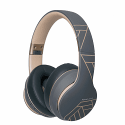 PowerLocus P6 Bluetooth Kopfhörer Over Ear, Over Ear Kopfhörer Kabellos mit Super Bass, 40Std. Spielzeit,Mikrofon,Voice Assistant, Passiv Noise Cancelling für iPhone,Samsung,iPad,PC,Laptop,TV Asphaltgrau