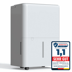 Newentor 12L Luftentfeuchter Elektrisch Keller 35dB, Entfeuchter Elektrisch Keller mit Ablaufschlauch 1m, Raumentfeuchter Elektrisch 25m²/122m³, 10 J. Gar., Filter, Timer 12L/Tag