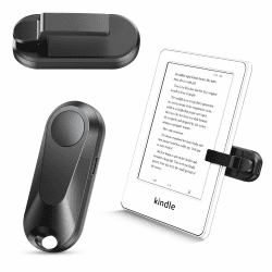 Sycelu K2 RF Fernbedienung zum Seitenwenden zum Lesen auf Kindle, Paperwhite,Kobo,Surface, iPhone/Android Tablets Comics/Romane Fotografieren Kamera Videoaufzeichnung(Schwarz) Black