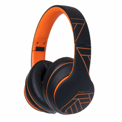 PowerLocus P6 Bluetooth Kopfhörer Over Ear, Over Ear Kopfhörer Kabellos mit Super Bass, 40Std. Spielzeit,Mikrofon,Voice Assistant, Passiv Noise Cancelling für iPhone,Samsung,iPad,PC,Laptop,TV Orange
