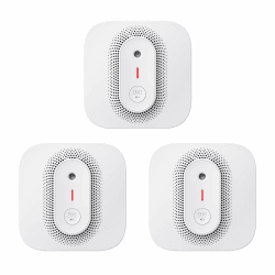 X-Sense Funkvernetzbarer Rauchmelder WLAN, Feuermelder mit Sprachausgabe-Alarm und Standort, austauschbarer Batterie, Übertragungsreichweite von 500 m, XP02S-MR, 3 Stück 3x XP02S-MR 3x Xp02s-mr Ohne Sbs50 Basisstation