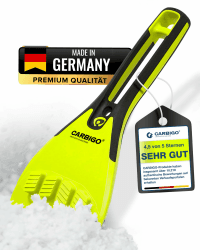 Carbigo Eiskratzer I Kompakter Eiskratzer Auto bis -30° I Auto Kratzer robust, mit verstärkten Eisbrecher-Kanten I Scheibenkratzer Auto speziell für Dicke Eisschichten, ohne Scheibe zu schaden Eiskratzer Power