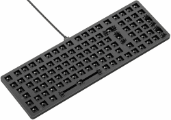 GLORIOUS Gaming GMMK 2 Full Size (96%) Barebones (Frame Only) – Mechanisches Gaming-Tastaturgrundgerüst, Fullsize (96%), Aluminium, individuell anpassbar, RGB, International/ISO Layout - Schwarz EU-Layout Full Size (96%) Schwarz