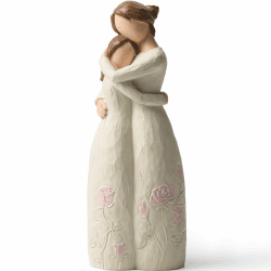 LEWOME Gifts for Mom from Daughter, Mother and Daughter Hand Painted Figurines, Birthday Gifts for Mother and Daughter, Daughter Gift from Mom, Inspirational Gifts for Mom, Daughter. Mutter und Tochter
