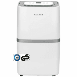KLAMER Luftentfeuchter elektrisch 20L, 195m³ Luftumwälzung pro Stunde, 420W starker Raumentfeuchter, Entfeuchter mit bis zu 5,5 Liter Fassungsvermögen