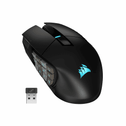CORSAIR SCIMITAR ELITE WIRELESS MMO Gaming Mouse - 26.000 DPI - 16 Programmierbare Tasten - Bis zu 150 Stunden Akkulaufzeit - iCUE-Kompatibel - PC, PS5, PS4, Xbox - Schwarz Drahtlos
