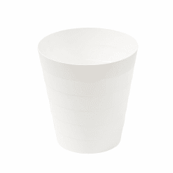 Sinoba Papierkorb 6105 Mülleimer Abfalleimer Papiereimer Kunststoff ideal für Kinderzimmer Büro Küche Höhe 25 cm 9L (Weiß)