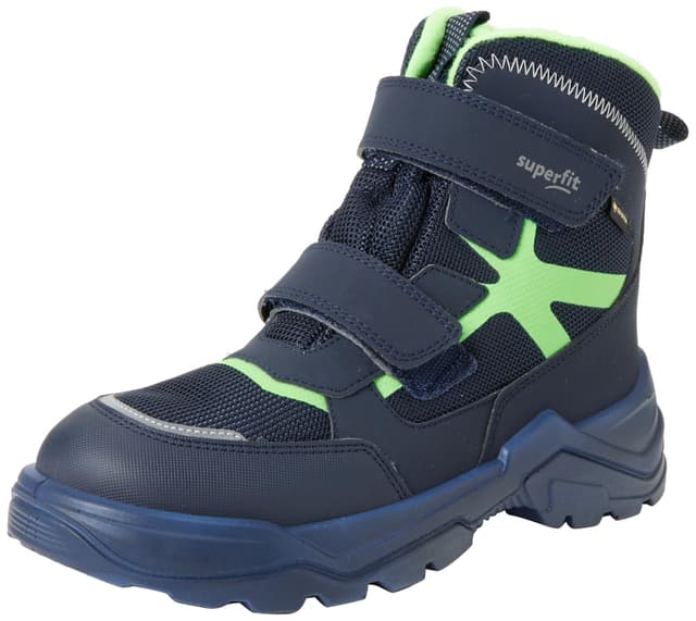 Superfit Baby-Jungen Snow Max Warm Gefütterte Gore-tex Schneestiefel 20 EU Blau Hellgrün 8000