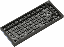 GLORIOUS Gaming GMMK PRO 75% Barebones (Frame Only) – Modulares mechanisches Gaming-Keyboard, 1,5 kg schwer, RGB, voll anpassbar, unterstützt 5-polige Schalter, Amerikanisch/ANSI Layout - Schwarz Barebones Amerikanisch QWERTY Schwarz