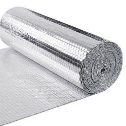 VOUNOT Isolierfolie Dämmfolie 20m x 60cm x 3mm, Doppelte Alu-Luftpolsterfolie Heizkörper Reflexionsfolie Thermofolie 0.6x20M