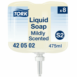 Tork Mild Duftende Hand Mini Flüssigseife S2, frischer Duft, 8 × 475 ml, 420502 8 x 475 ml